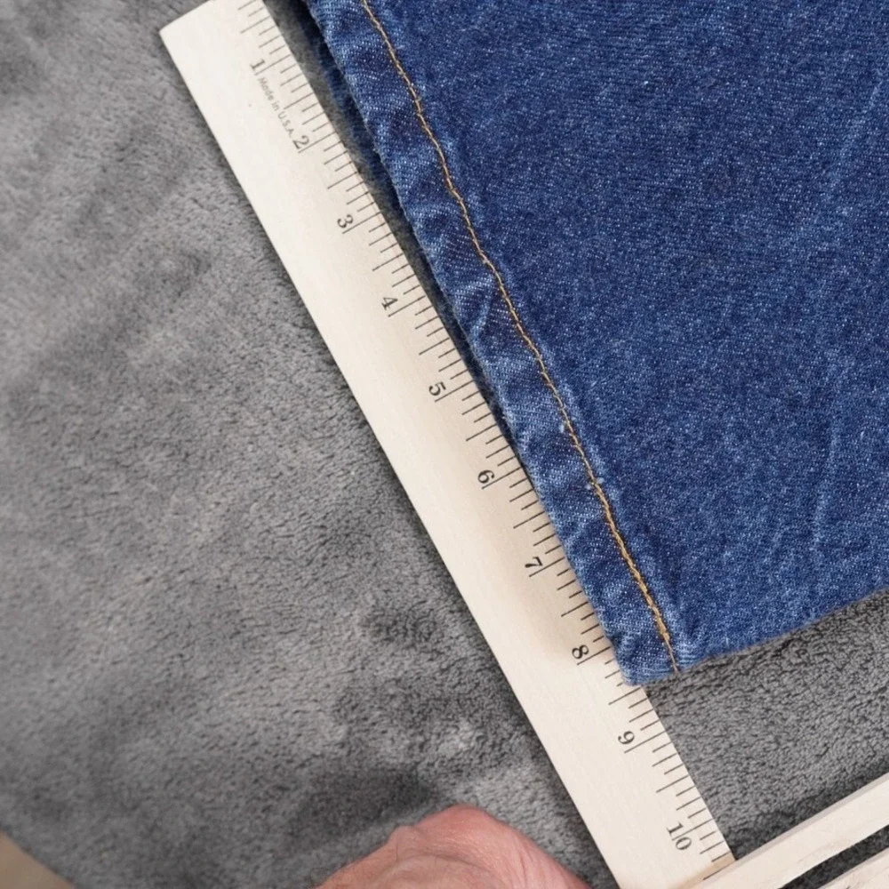 VTG Levis 540 Jeans Mens 44x34 (42x34) Blue‎ Orange Tab Dark Wash Black Bat Wing
